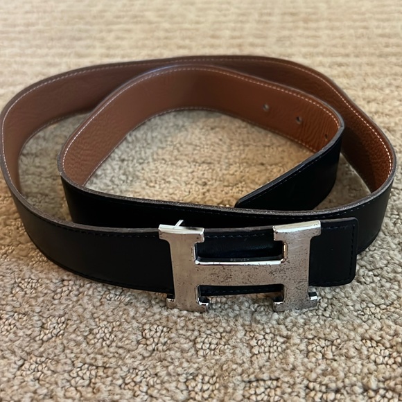 Hermes H Belt buckle and reversible leather strap - Picture 5 of 17